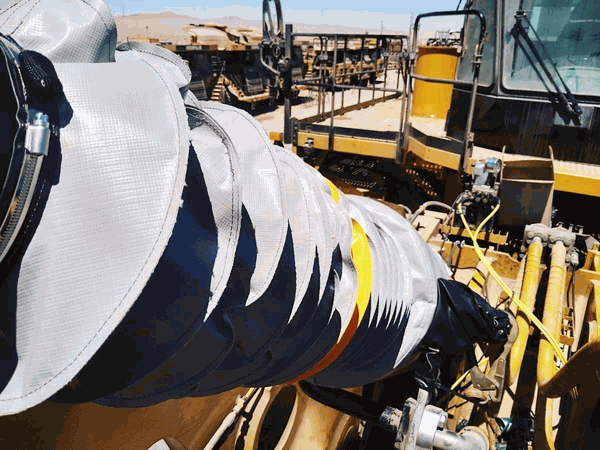 El fuelle Extreme Dust es perfecto para proteger equipos en faenas mineras a rajo abierto